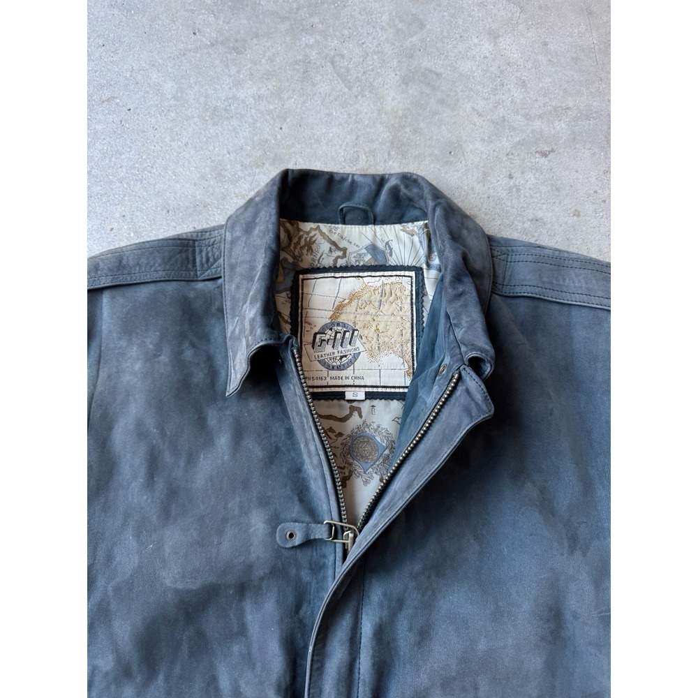 VTG 80s G-3 Global Soft Suede 100% Leather Bomber Flight Aviator A-2 Jacket S - Picture 2 of 11